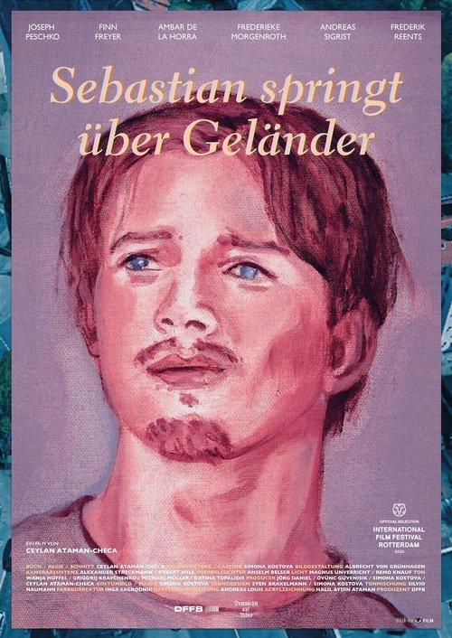 Sebastian springt über Geländer